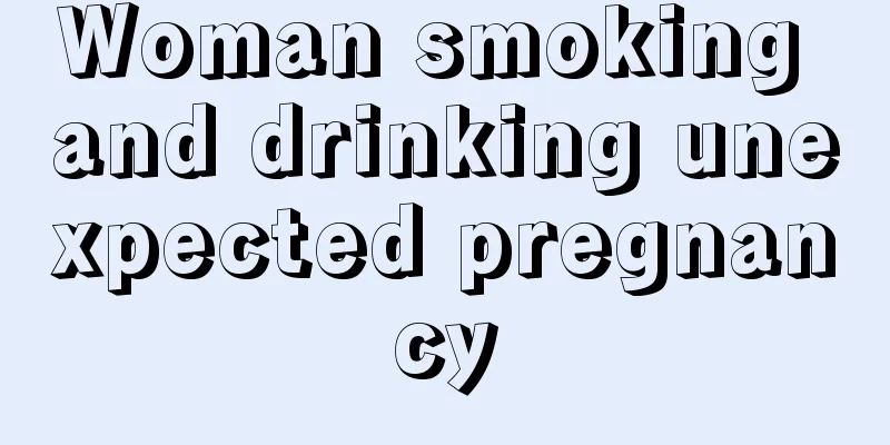 Woman smoking and drinking unexpected pregnancy