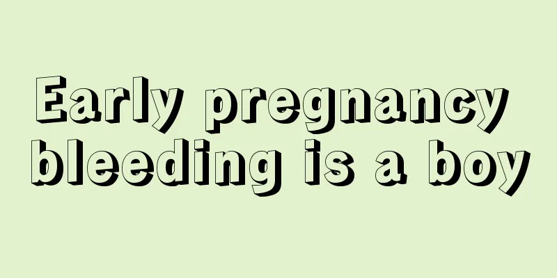 Early pregnancy bleeding is a boy