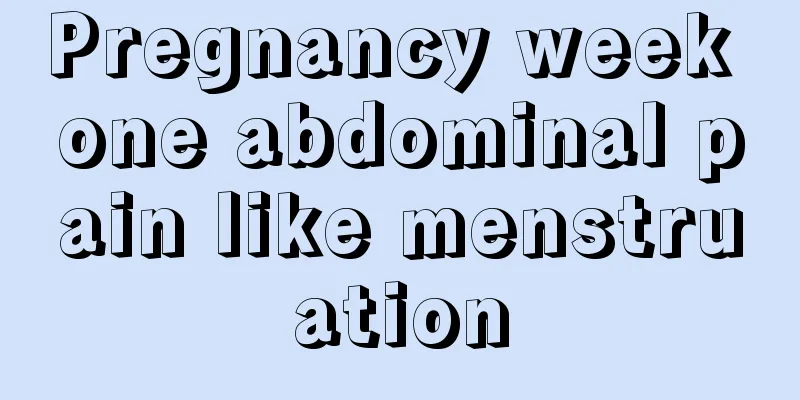 Pregnancy week one abdominal pain like menstruation