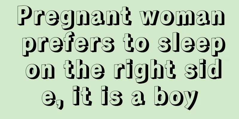 Pregnant woman prefers to sleep on the right side, it is a boy