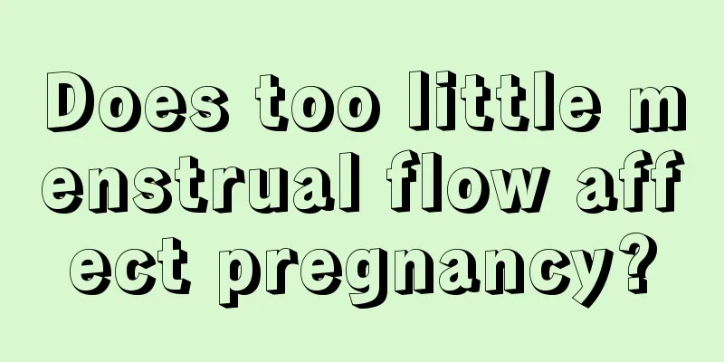 Does too little menstrual flow affect pregnancy?