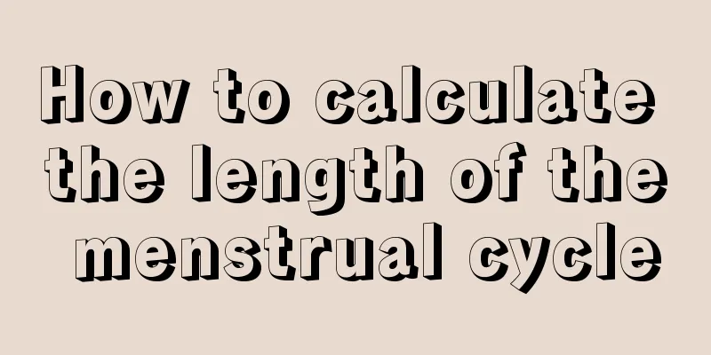 How to calculate the length of the menstrual cycle