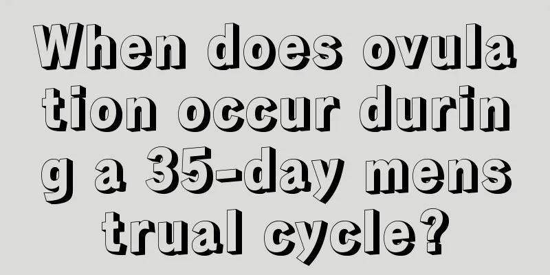 When does ovulation occur during a 35-day menstrual cycle?