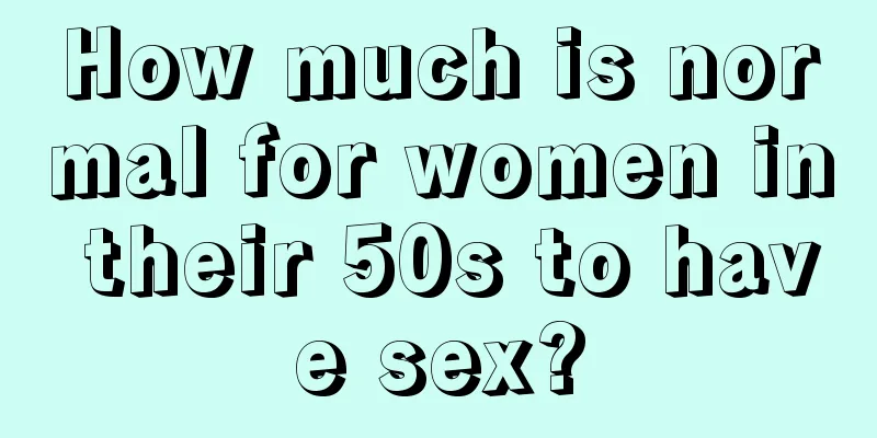 How much is normal for women in their 50s to have sex?