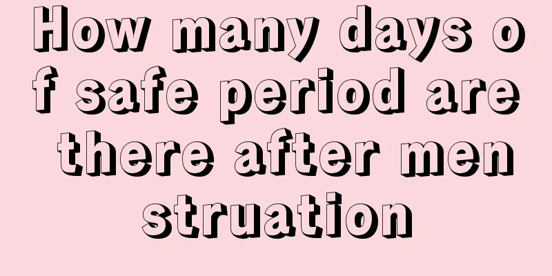 How many days of safe period are there after menstruation