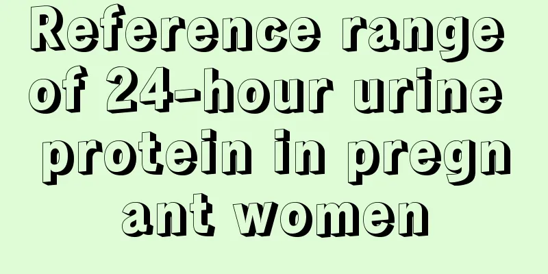 Reference range of 24-hour urine protein in pregnant women