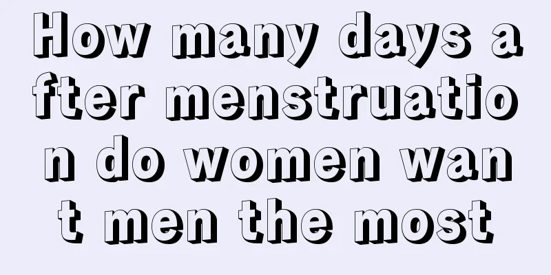 How many days after menstruation do women want men the most