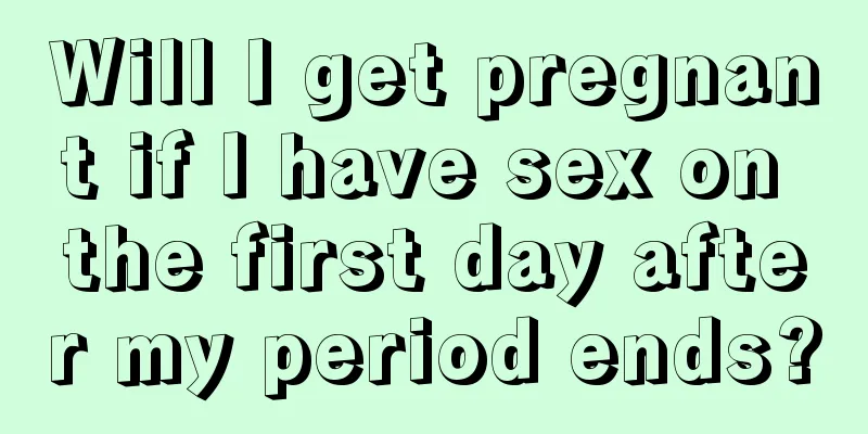 Will I get pregnant if I have sex on the first day after my period ends?