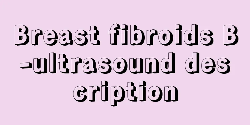 Breast fibroids B-ultrasound description