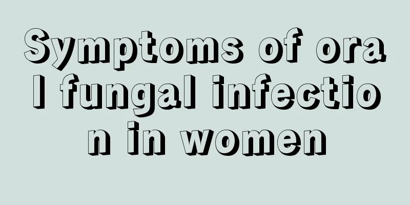 Symptoms of oral fungal infection in women