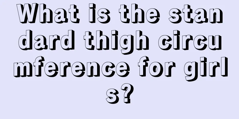 What is the standard thigh circumference for girls?