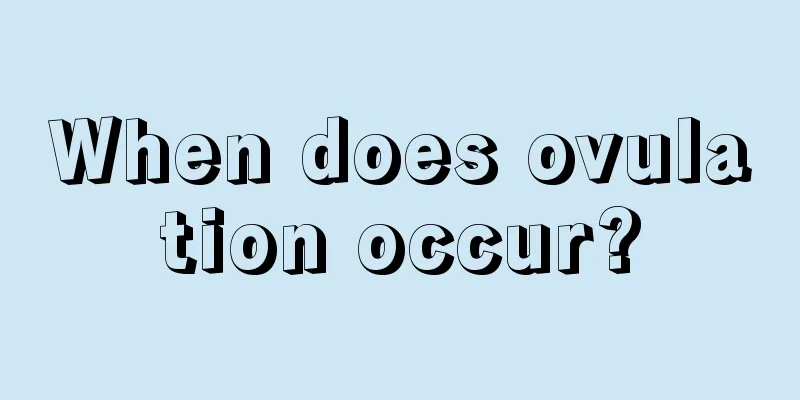 When does ovulation occur?