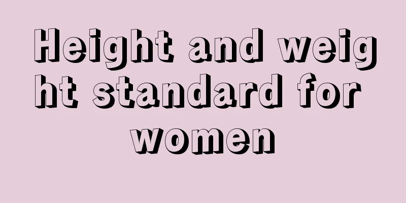 Height and weight standard for women