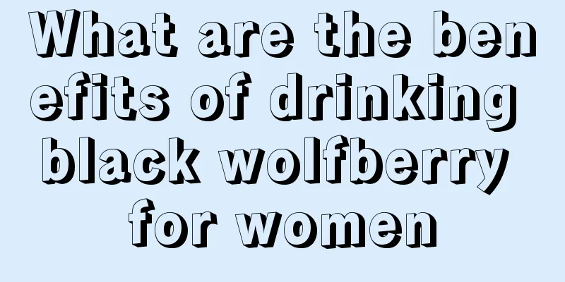 What are the benefits of drinking black wolfberry for women