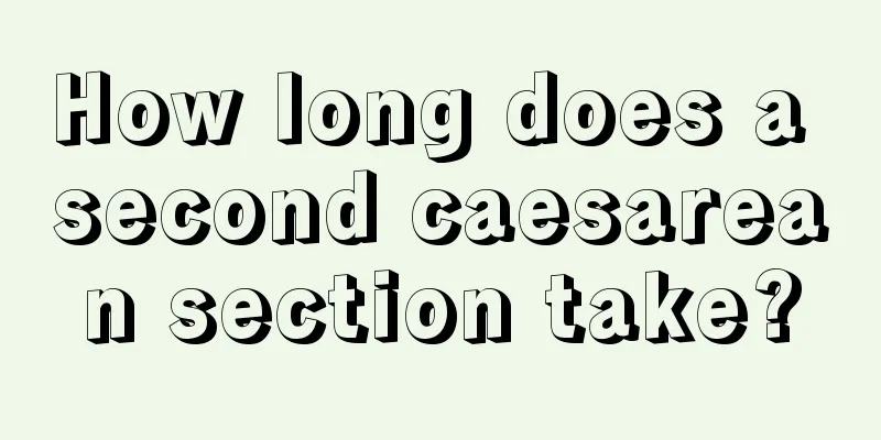 How long does a second caesarean section take?