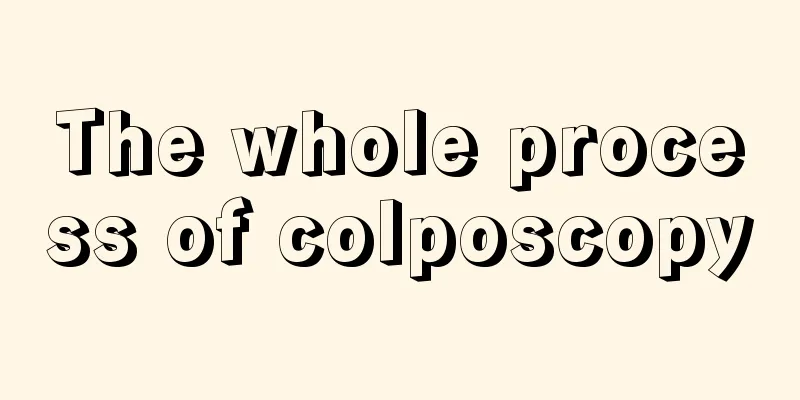 The whole process of colposcopy