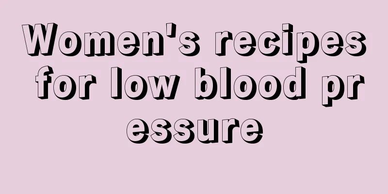 Women's recipes for low blood pressure