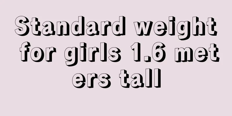 Standard weight for girls 1.6 meters tall