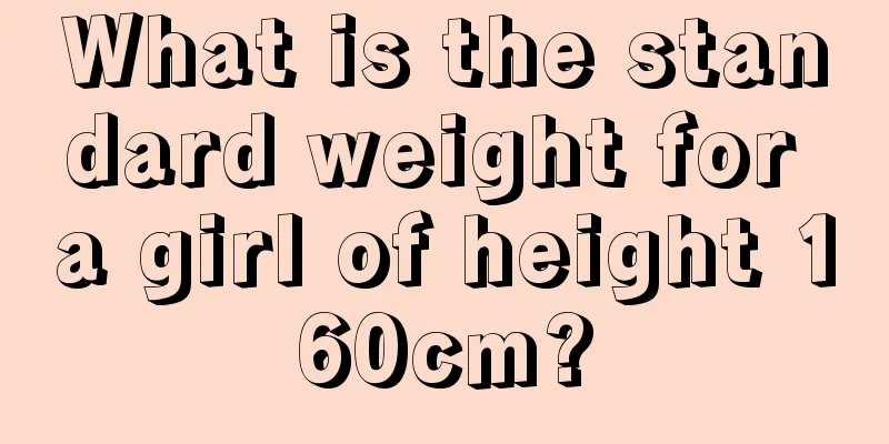 What is the standard weight for a girl of height 160cm?