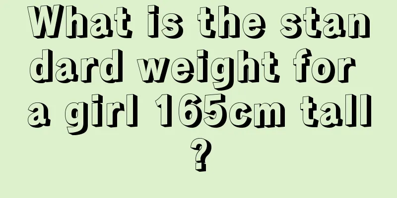 What is the standard weight for a girl 165cm tall?