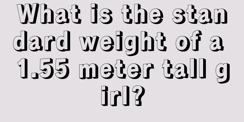 What is the standard weight of a 1.55 meter tall girl?