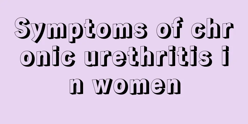 Symptoms of chronic urethritis in women