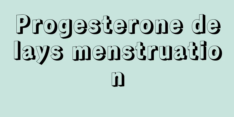 Progesterone delays menstruation