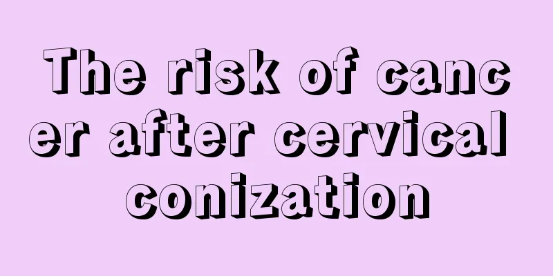 The risk of cancer after cervical conization