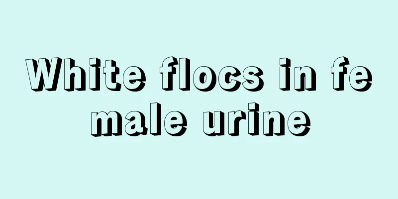 White flocs in female urine