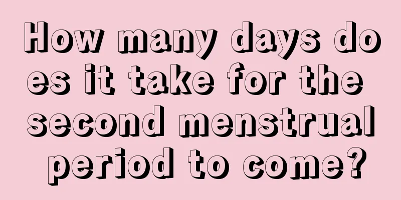 How many days does it take for the second menstrual period to come?