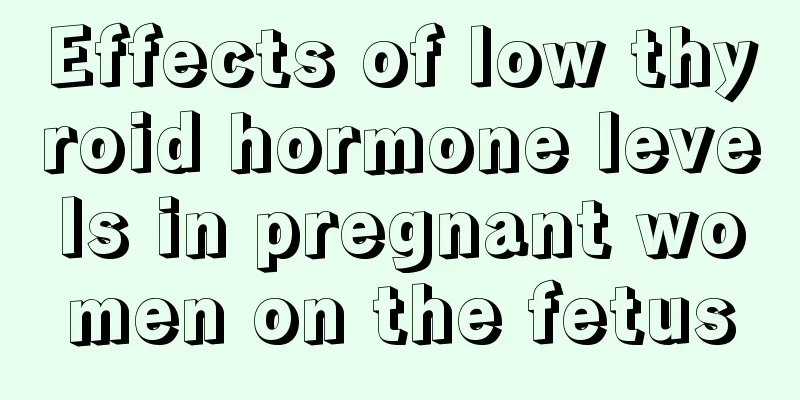 Effects of low thyroid hormone levels in pregnant women on the fetus