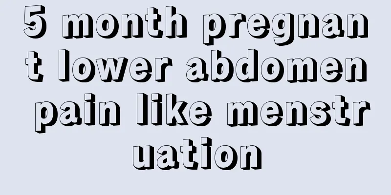 5 month pregnant lower abdomen pain like menstruation