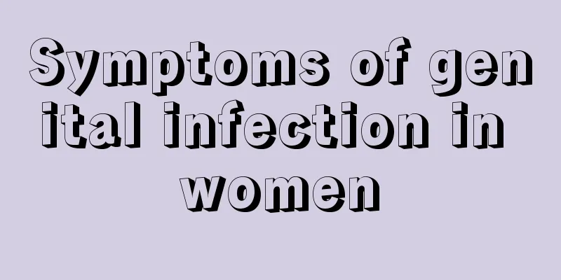 Symptoms of genital infection in women