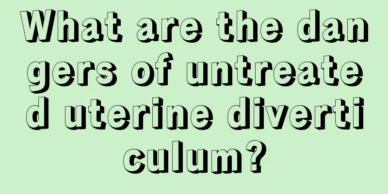 What are the dangers of untreated uterine diverticulum?