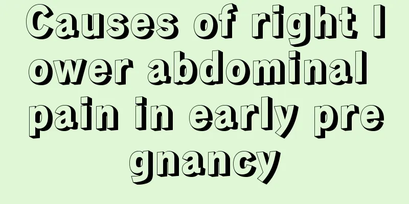 Causes of right lower abdominal pain in early pregnancy