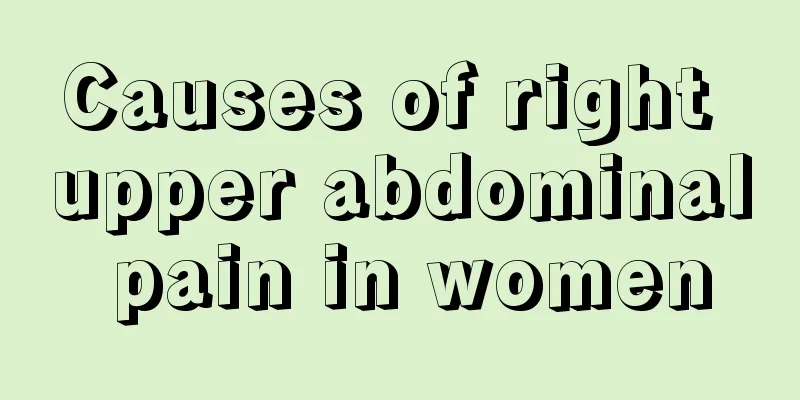 Causes of right upper abdominal pain in women