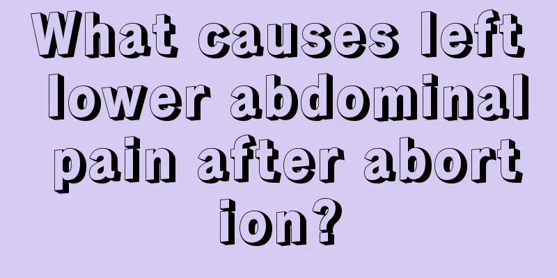 What causes left lower abdominal pain after abortion?