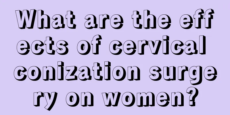 What are the effects of cervical conization surgery on women?