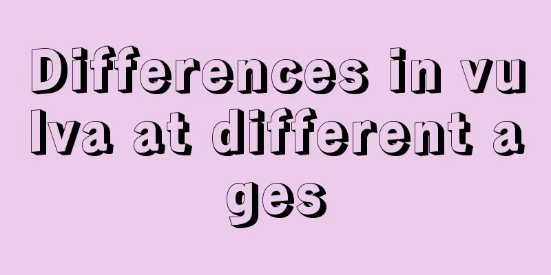 Differences in vulva at different ages