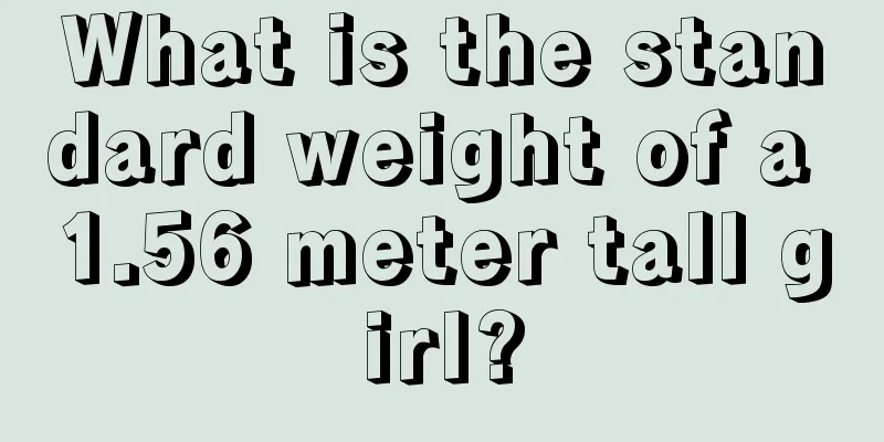 What is the standard weight of a 1.56 meter tall girl?