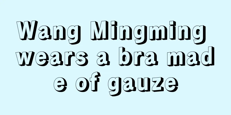 Wang Mingming wears a bra made of gauze