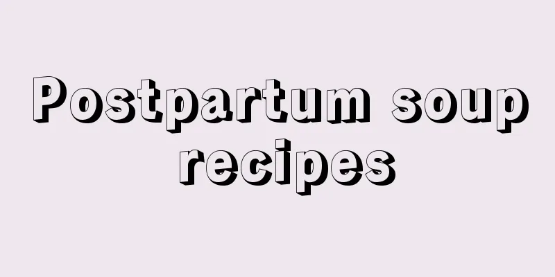 Postpartum soup recipes