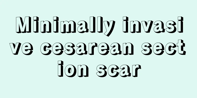 Minimally invasive cesarean section scar