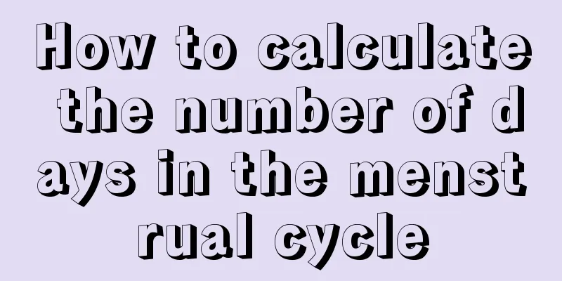 How to calculate the number of days in the menstrual cycle