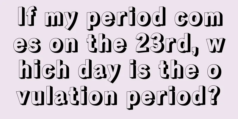 If my period comes on the 23rd, which day is the ovulation period?