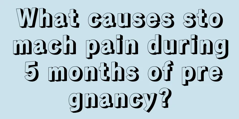 What causes stomach pain during 5 months of pregnancy?