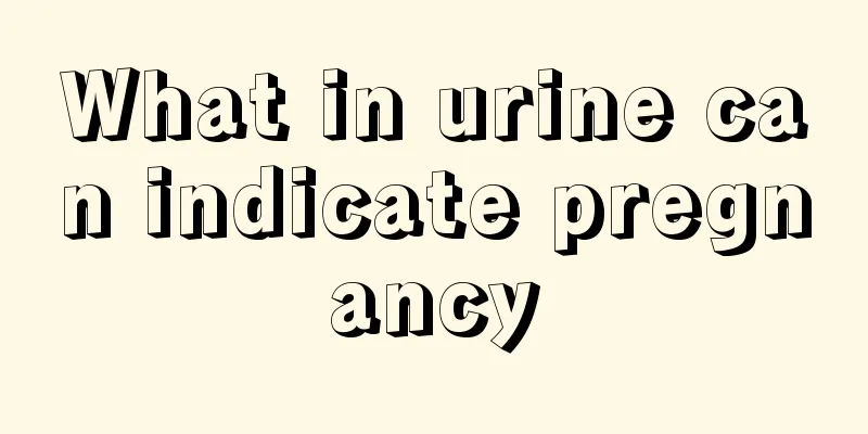 What in urine can indicate pregnancy