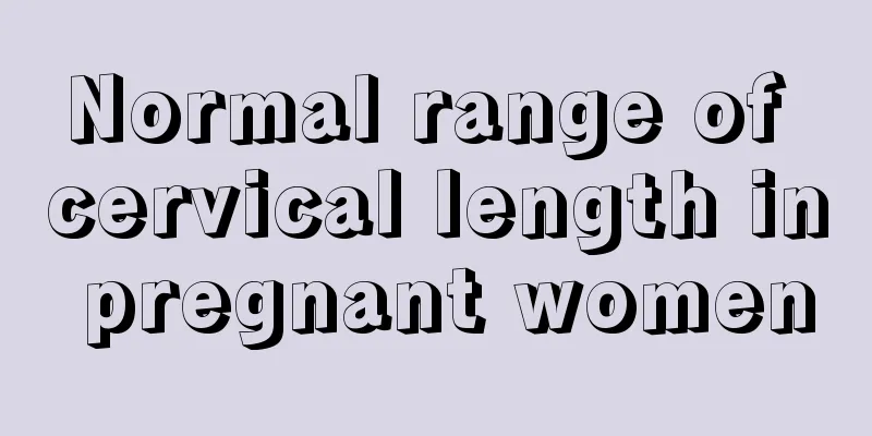 Normal range of cervical length in pregnant women