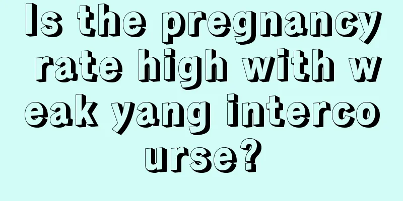 Is the pregnancy rate high with weak yang intercourse?