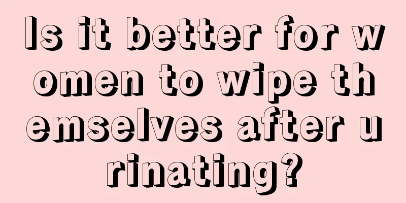 Is it better for women to wipe themselves after urinating?